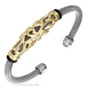 Fedt special armb�nd (Rustfri st�l) Goldplated