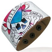 "Kills" Skull l�derarmb�nd.