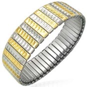 Flexarmb�nd "Gold/Steel"