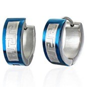Blue coatet �reringe (316L)