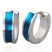 �rering (Blue) Rustfrit st�l. (1 stk)