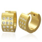 "Golden CZ" �rering (1 stk)
