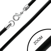 Sort gummi 3mm (47,50 cm)