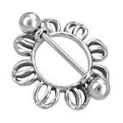 Bryst piercing.