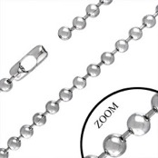 Kraftig "Army" k�de i rustfrit st�l 8 mm (60 cm)