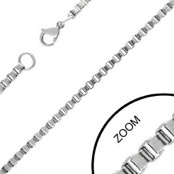 Firkant rustfri st�lk�de 2,4 mm - 50 eller 60 cm