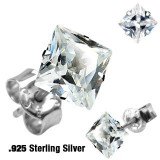 "CZ stone" Sterling silver 925 (1stk)