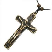 "Jesus on cross" Organic bone.