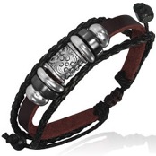 "Neal" Leather and steel.
