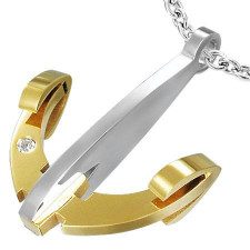 "Golden anchor" CZ steel.