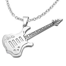Stainless steel guitar.