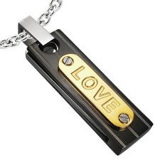 "Love" Black/Gold.