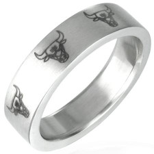 Herre ring i rustfrit st�l (316L) "Buffalo"