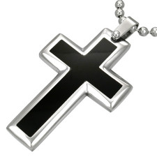 "Black cross" Rustfrit st�l.