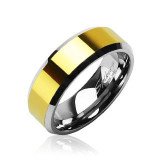 "Tungsten Carbide" Herrering Goldplated