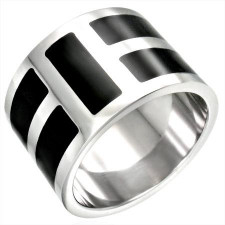 Bred herre ring i rustfrit st�l