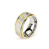 Goldplated "316L" Design ring.