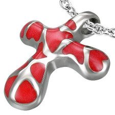 "Uniq red cross" Rustfrit st�l.