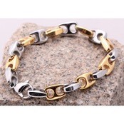 Kraftig l�nke "Goldplated" Armb�nd