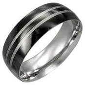 Herre ring i Rustfrit st�l (316L)