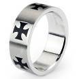 "Celtic cross" Herrering i rustfrit st�l.