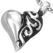 "Heart" Halssmykke i Rustfrit st�l