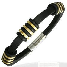"2tone" Armb�nd Steel/Gold