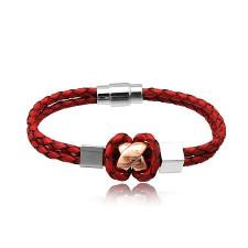 "Moqui" Red wine leather.