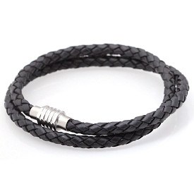 L�derarmb�nd "Black bolo" 5mm