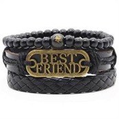 Læderarmbånd best friend