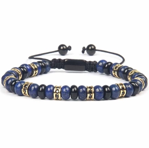 Blue Aila perlearmbånd med Lapis perler