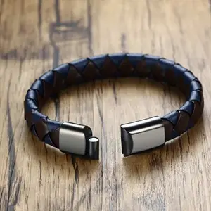 TK blue læderarmbånd