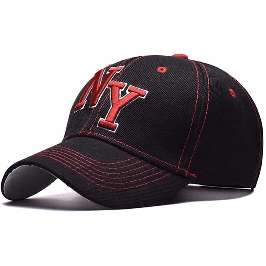 NY baseball cap Black