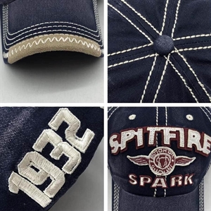 "Spittfire" cap i blå