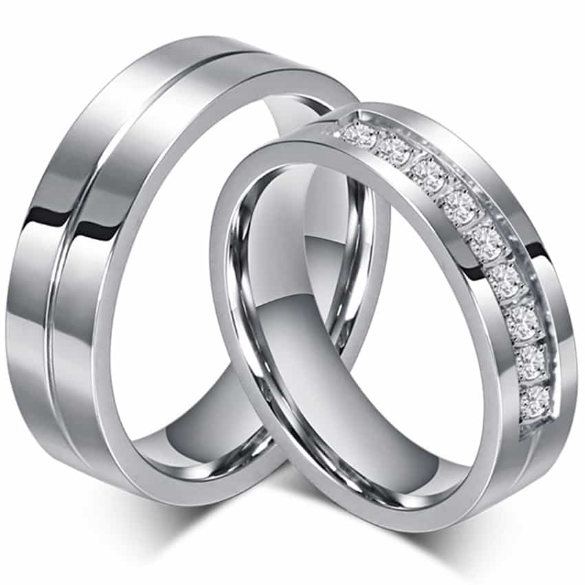Lagring paraply rent Heavenly Forlovelsesring /Vielsesring