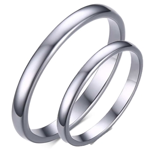 Tynd forlovelsesring tungsten