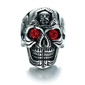 Red eye skull - Bikerring