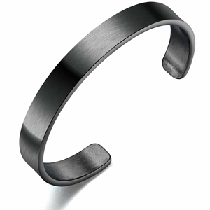 Sort bangle stålarmbånd