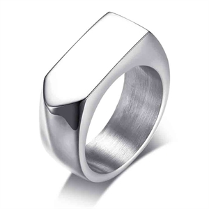 Marc rustfri stål ring blank