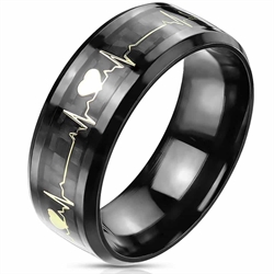 Heartbeat blackcoatet herrering inlay