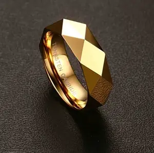 Tungsten ring forgyldt