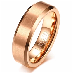 Rosegold tungsten carbide ring PFX10