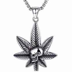 Smoke skull cannabis - halssmykke