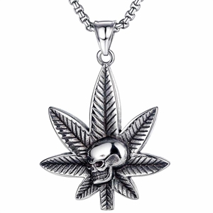 Smoke skull cannabis - halssmykke