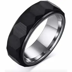 Caka tungstenring mat sort