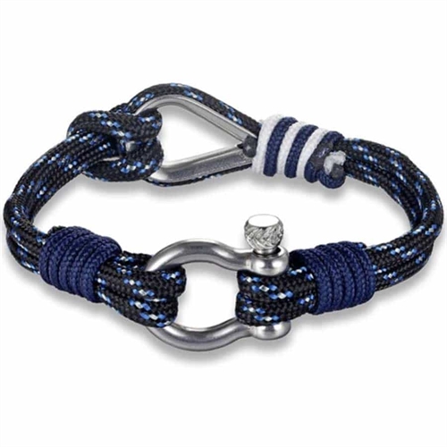 Blå sailor armbånd