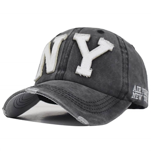 Grå New York baseball cap