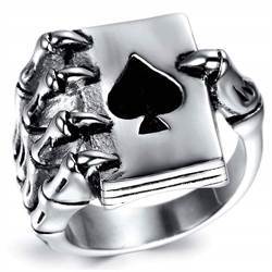 Poker ring skull