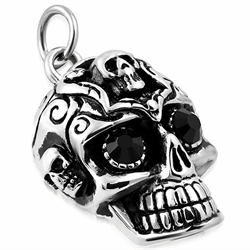 Face Of Skull - halssmykke med kæde
