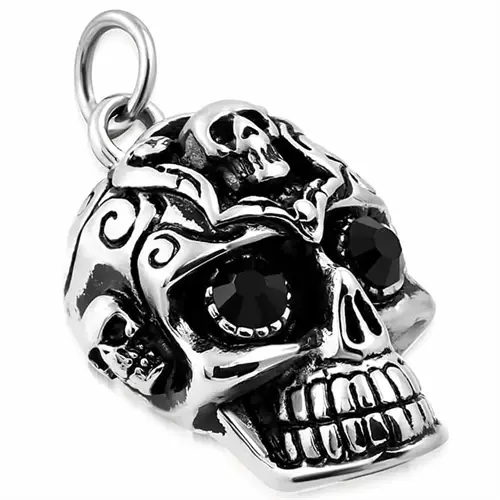 Face Of Skull - halssmykke med kæde